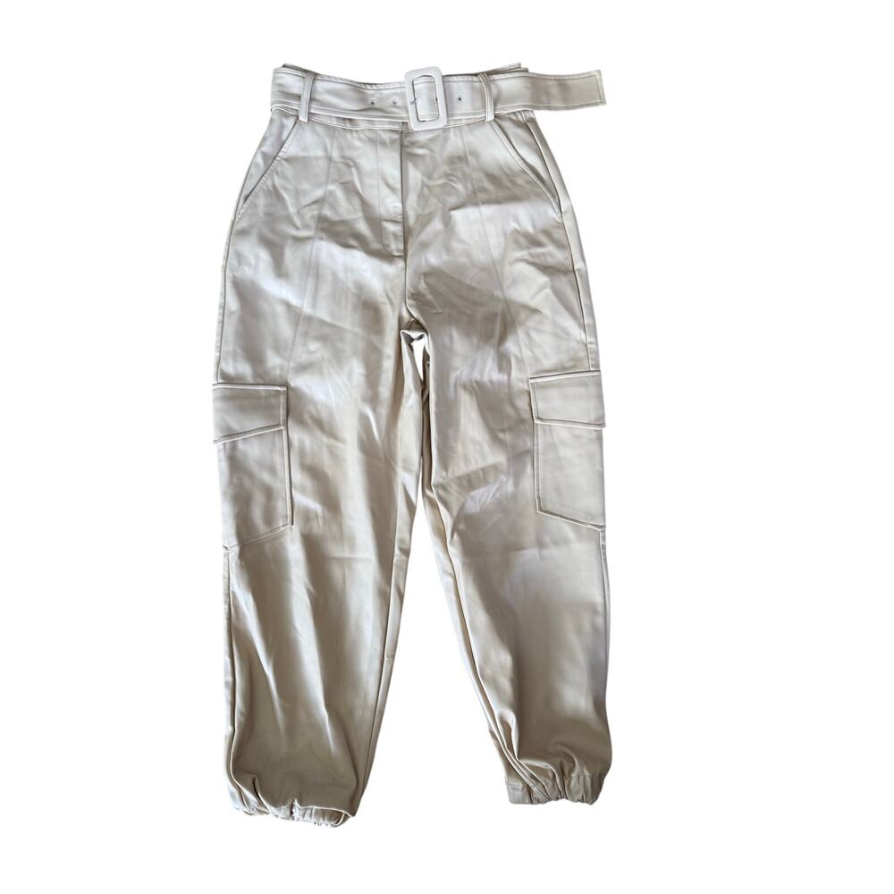 Culpos x INC International Concepts faux leather belted jogger style pants‎